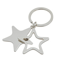 Sternform-Schlüsselanhänger, hohler Schlüsselring (GZHY-KA-030)